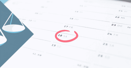 calendar with date circled