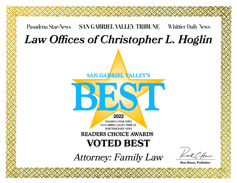 San Gabriel Valleys Best Certificate 