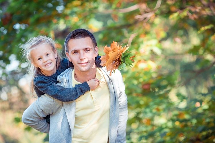 father with daughter